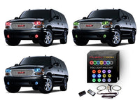 GMC Yukon Denali V.3 Fusion Color Change LED Halo Fog Light Kit 2001-2006