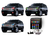 GMC Yukon Denali V.3 Fusion Color Change LED Halo Fog Light Kit 2001-2006