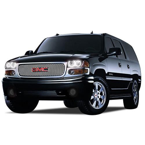 GMC Yukon Denali White LED Halo Headlight Kit 2001-2006