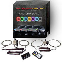 GMC Yukon Denali V.3 Fusion Color Change LED Halo Headlight Kit 2001-2006