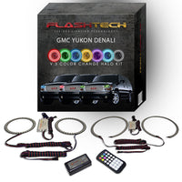 GMC Yukon Denali V.3 Fusion Color Change LED Halo Headlight Kit 2001-2006