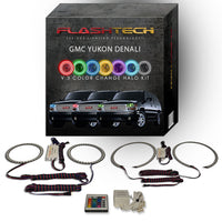 GMC Yukon Denali V.3 Fusion Color Change LED Halo Headlight Kit 2001-2006
