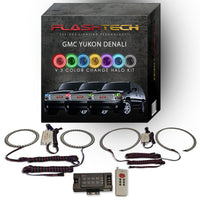 GMC Yukon Denali V.3 Fusion Color Change LED Halo Headlight Kit 2001-2006