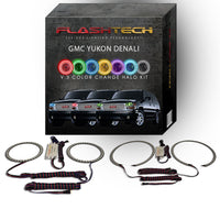 GMC Yukon Denali V.3 Fusion Color Change LED Halo Headlight Kit 2001-2006