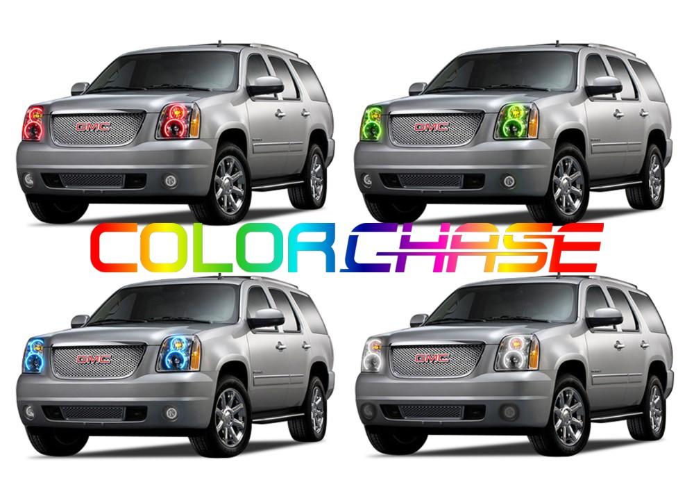 GMC Yukon ColorChase LED Halo Headlight Kit 2007-2013