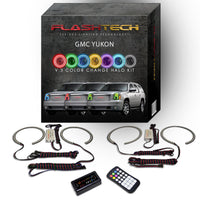 GMC Yukon V.3 Fusion Color Change LED Halo Headlight Kit 2007-2013