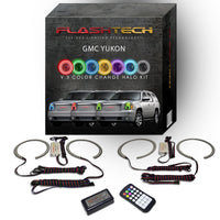 GMC Yukon V.3 Fusion Color Change LED Halo Headlight Kit 2007-2013