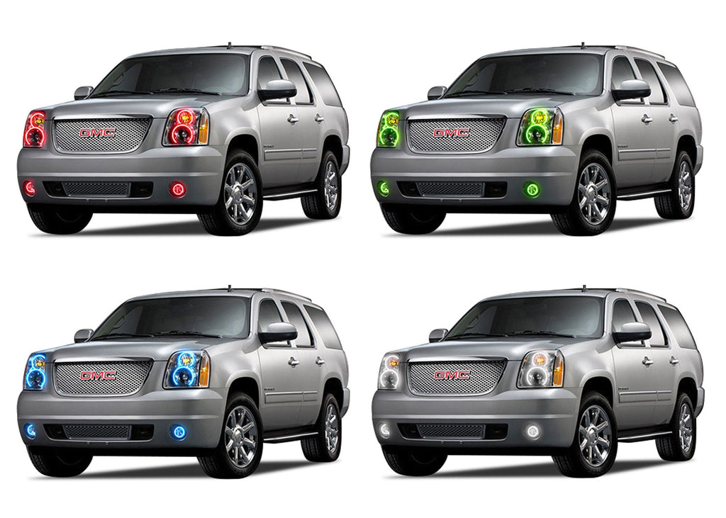 GMC Yukon V.3 Fusion Color Change Headlight & LED Halo Fog Light Kit 2007-2013