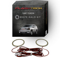 GMC Yukon White LED Halo Fog Light Kit 2007-2013