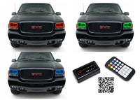 GMC Yukon Denali V.3 Fusion Color Change LED Halo Headlight Kit 1999-2000