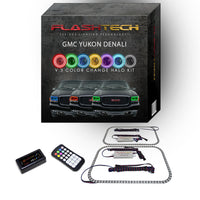 GMC Yukon Denali V.3 Fusion Color Change LED Halo Headlight Kit 1999-2000