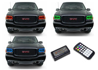 GMC Yukon Denali V.3 Fusion Color Change LED Halo Headlight Kit 1999-2000