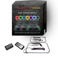 GMC Yukon Denali V.3 Fusion Color Change LED Halo Headlight Kit 1999-2000