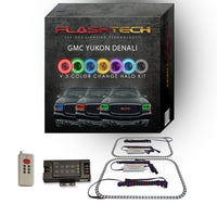 GMC Yukon Denali V.3 Fusion Color Change LED Halo Headlight Kit 1999-2000
