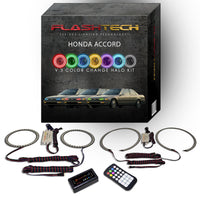 Honda Accord V.3 Fusion Color Change LED Halo Headlight Kit 1990-1993
