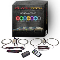 Honda Accord V.3 Fusion Color Change LED Halo Headlight Kit 1990-1993