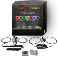 Honda Accord V.3 Fusion Color Change LED Halo Headlight Kit 1990-1993