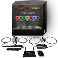 Honda Accord V.3 Fusion Color Change LED Halo Headlight Kit 1990-1993