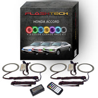 Honda Accord V.3 Fusion Color Change LED Halo Headlight Kit 1994-1997