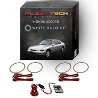 Honda Accord White LED Halo Headlight Kit 1994-1997