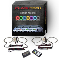 Honda Accord V.3 Fusion Color Change LED Halo Headlight Kit 1998-2002