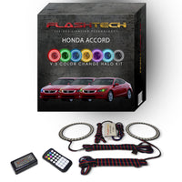 Honda Accord Coupe V.3 Fusion Color Change LED Halo Headlight Kit 2008-2010
