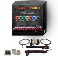 Honda Accord Coupe V.3 Fusion Color Change LED Halo Headlight Kit 2008-2010