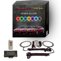 Honda Accord Coupe V.3 Fusion Color Change LED Halo Headlight Kit 2008-2010
