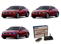 Honda Accord Coupe V.3 Fusion Color Change LED Halo Headlight Kit 2008-2010