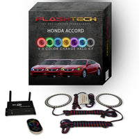 Honda Accord Coupe V.3 Fusion Color Change LED Halo Headlight Kit 2008-2010