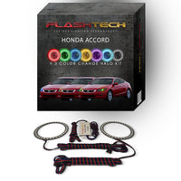 Honda Accord Coupe V.3 Fusion Color Change LED Halo Headlight Kit 2008-2010