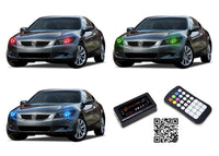 Honda Accord Coupe V.3 Fusion Color Change LED Halo Headlight Kit 2011-2012