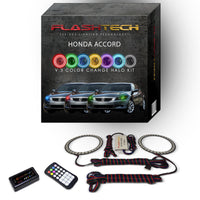Honda Accord Coupe V.3 Fusion Color Change LED Halo Headlight Kit 2011-2012