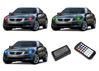 Honda Accord Coupe V.3 Fusion Color Change LED Halo Headlight Kit 2011-2012