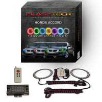 Honda Accord Coupe V.3 Fusion Color Change LED Halo Headlight Kit 2011-2012