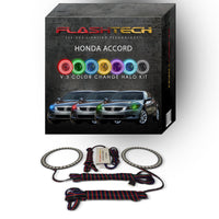 Honda Accord Coupe V.3 Fusion Color Change LED Halo Headlight Kit 2011-2012