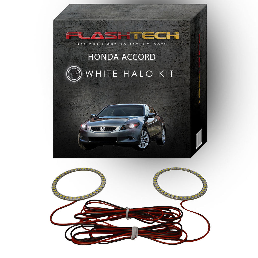 Honda Accord Coupe White LED Halo Headlight Kit 2011-2012