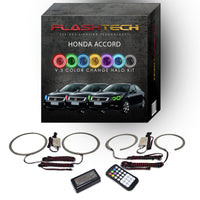 Honda Accord Sedan V.3 Fusion Color Change LED Halo Headlight Kit 2008-2012