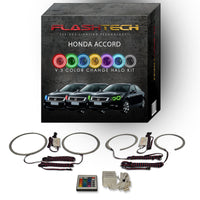 Honda Accord Sedan V.3 Fusion Color Change LED Halo Headlight Kit 2008-2012