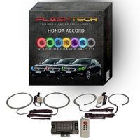 Honda Accord Sedan V.3 Fusion Color Change LED Halo Headlight Kit 2008-2012