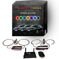 Honda Accord Sedan V.3 Fusion Color Change LED Halo Headlight Kit 2008-2012