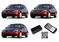 Honda Civic V.3 Fusion Color Change LED Halo Headlight Kit 2001-2003