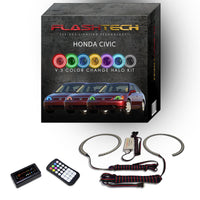 Honda Civic V.3 Fusion Color Change LED Halo Headlight Kit 2001-2003