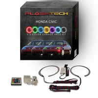Honda Civic V.3 Fusion Color Change LED Halo Headlight Kit 2001-2003