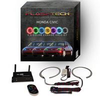 Honda Civic V.3 Fusion Color Change LED Halo Headlight Kit 2001-2003