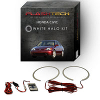 Honda Civic White LED Halo Headlight Kit 2001-2003