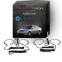 Honda Civic V.3 Fusion Color Change LED Halo Headlight Kit 2004-2005