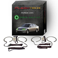 Honda Civic V.3 Fusion Color Change LED Halo Headlight Kit 2004-2005