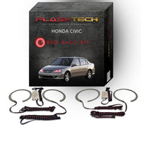 Honda Civic V.3 Fusion Color Change LED Halo Headlight Kit 2004-2005