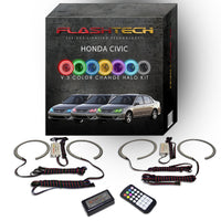 Honda Civic V.3 Fusion Color Change LED Halo Headlight Kit 2004-2005